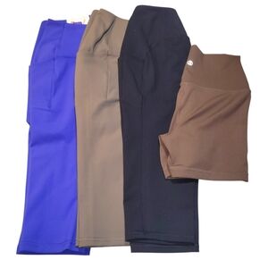 Bundle of 4 Active Bottoms | Spyder High-Rise Leggings NWT + Reflex Shorts SM